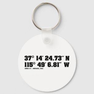 AREA 51 - coordinates Key Ring