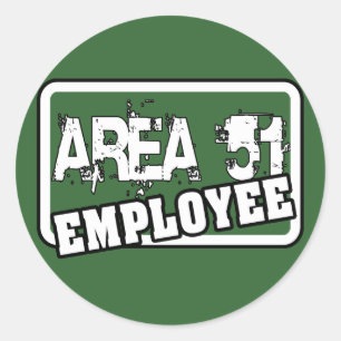 AREA 51 Employee Sticker