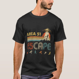 Area 51 Escapee Halloween Costume Funny UFO Alien T-Shirt