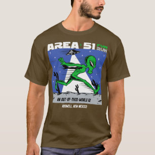 Area 51 Fun Run Funny Running T-Shirt