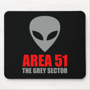AREA 51 Grey Alien Mouse Mat