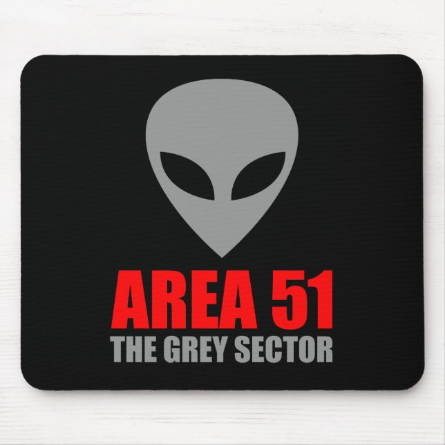 AREA 51 Grey Alien Mouse Mat (Front)
