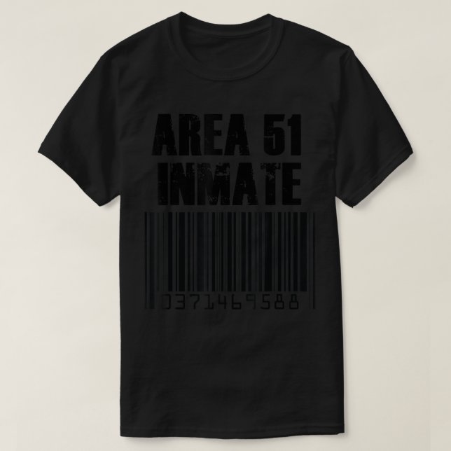 Area 51 Inmate Costume Orange Alien T-Shirt (Design Front)