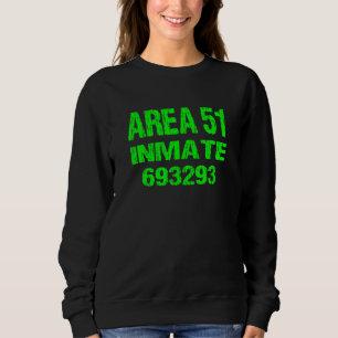 Area 51 Inmate Retro Halloween Costume Roswell Ali Sweatshirt