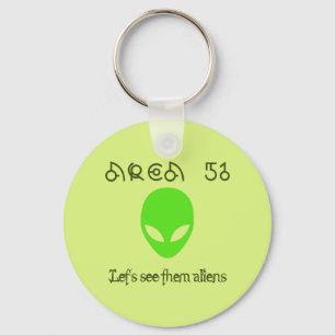 Area 51 Let's see them aliens Key Ring