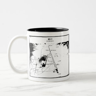 Area 51 Map Two-Tone Coffee Mug