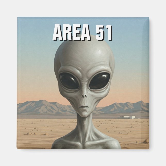 Area 51 Nevada Alien Magnet (Front)