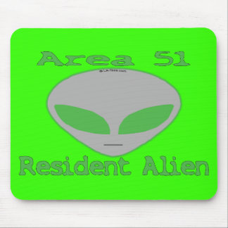Area 51 Resident Alien Mouse Mat