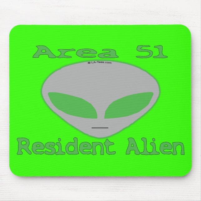 Area 51 Resident Alien Mouse Mat (Front)