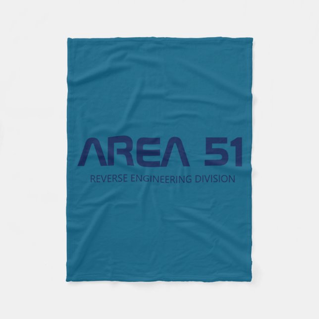 Area 51 Reverse Engineering Alien Ufo Paranormal  Fleece Blanket (Front)