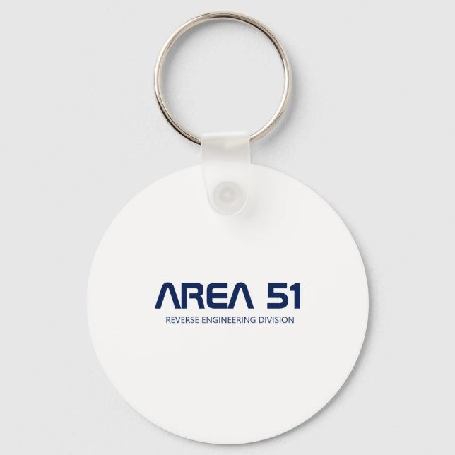 Area 51 Reverse Engineering Alien Ufo Paranormal  Key Ring (Front)