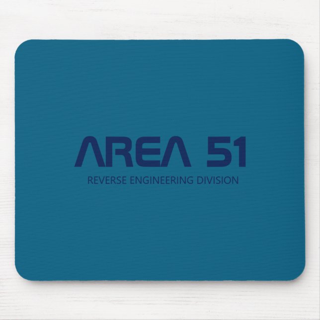 Area 51 Reverse Engineering Alien Ufo Paranormal  Mouse Mat (Front)