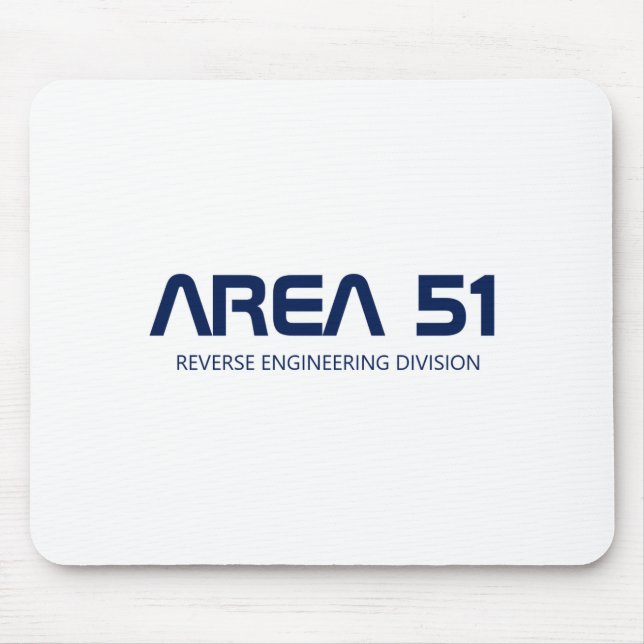 Area 51 Reverse Engineering Alien Ufo Paranormal  Mouse Mat (Front)