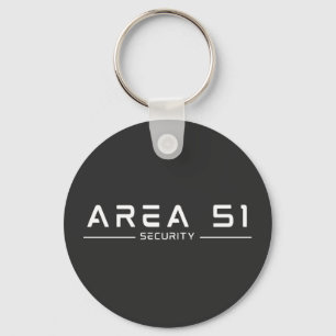 Area 51 Security Alien Extraterrestrial UFO Key Ring