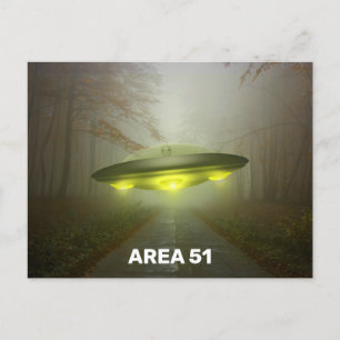 AREA 51 SPACESHIP UFO ART Postcards