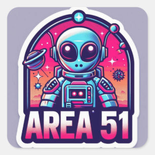 Area-51 Square Sticker