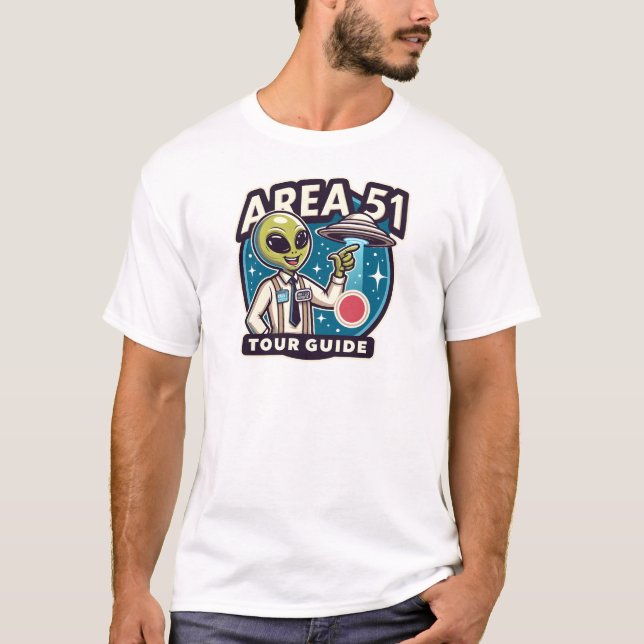 Area 51 Tour Guide T-Shirt (Front)