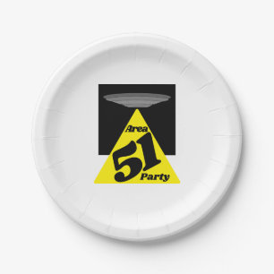 Area 51 UFO, Birthday Paper Plate