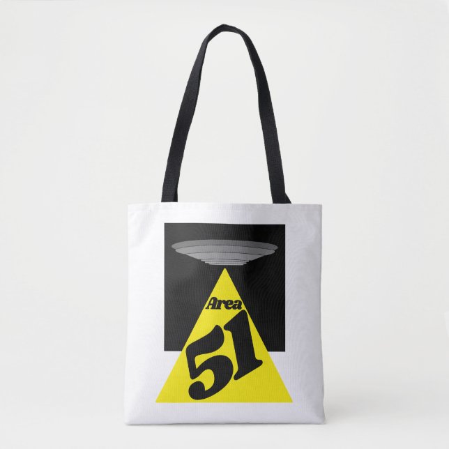 Area 51, UFO Tote Bag (Front)