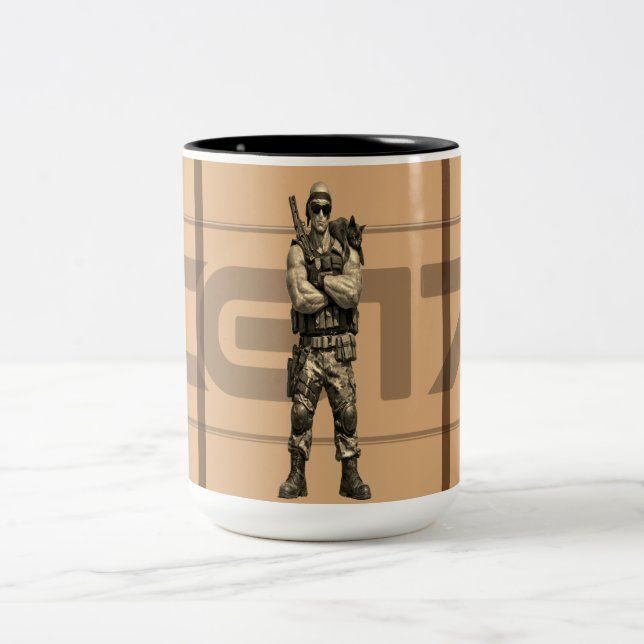 Area 51 Ufos Two-Tone Coffee Mug (Center)
