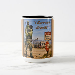 Area 51 Ufos Two-Tone Coffee Mug