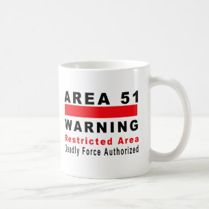 Area 51 Warning Coffee Mug