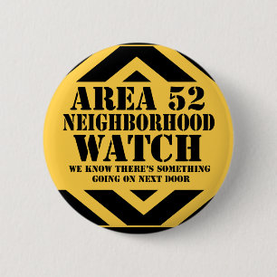 Area 52 Neighbourhood Patrol 6 Cm Round Badge