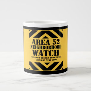 Area 52 Neighbourhood Watch Patrol Large Coffee Mug