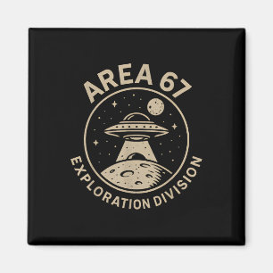 Area 67 Exploration Division Funny 67 Meme Ufo Des Magnet