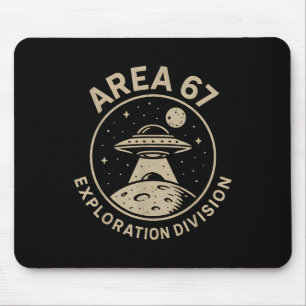 Area 67 Exploration Division Funny 67 Meme Ufo Des Mouse Mat