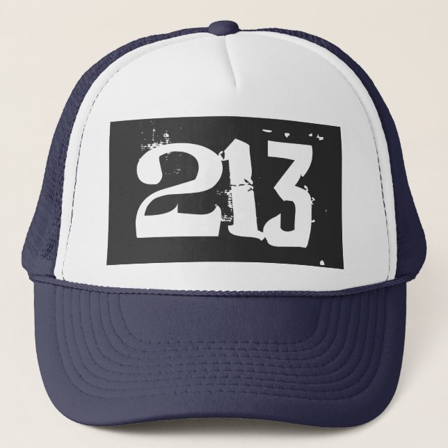 Area Code 213 (Los Angeles) Trucker Hat (Front)
