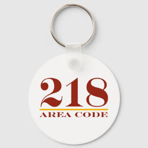 Area Code 218 Key Ring