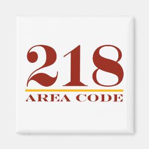 Area Code 218 Magnet