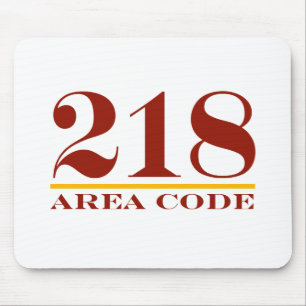 Area Code 218 Mouse Mat