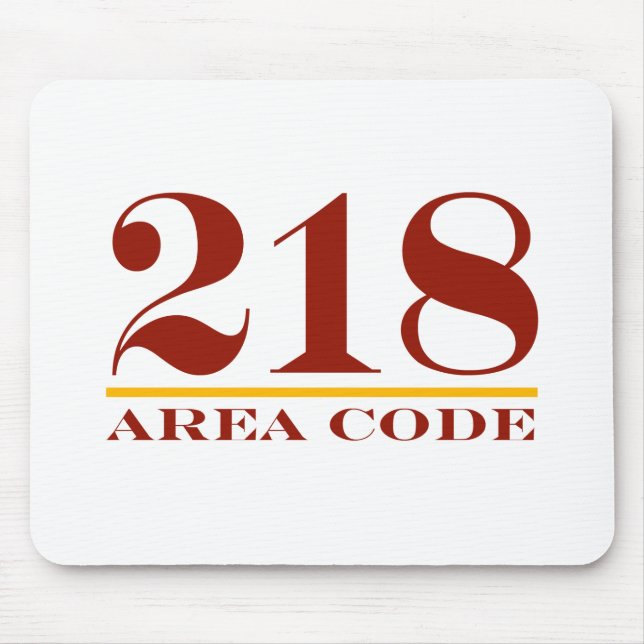 Area Code 218 Mouse Mat (Front)