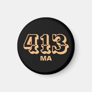 Area Code 413 Magnet