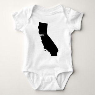Area Code 415, California, Bay Area Baby Bodysuit