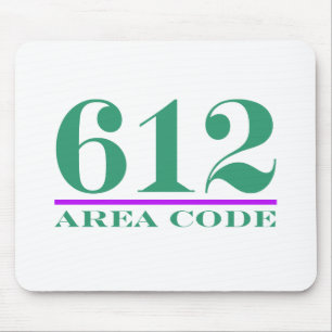 Area Code 612 Mouse Mat
