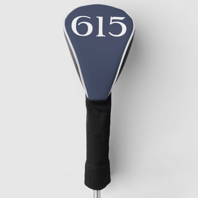 Area Code 615 (Nashville) Golf Head Cover (Front)