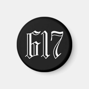 Area Code 617 (Boston) Magnet