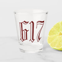 Area Code 617 (Boston) Shot Glass