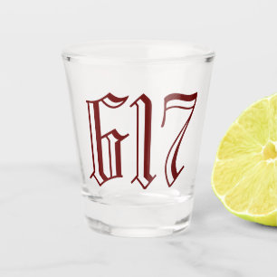 Area Code 617 (Boston) Shot Glass