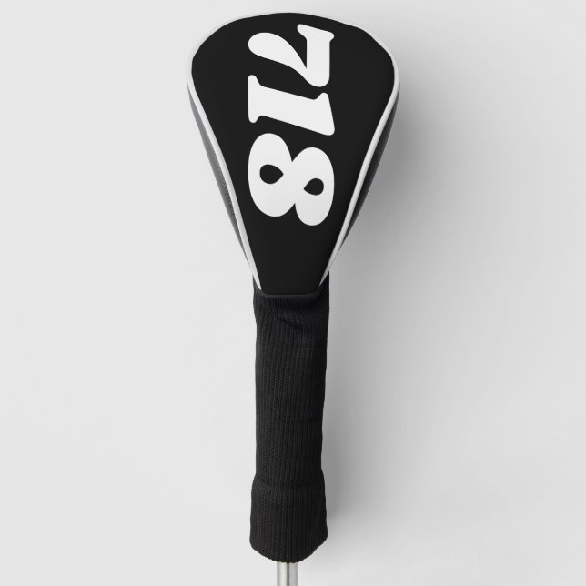 Area Code 718 (New York City) Golf Head Cover (Front)