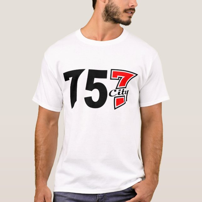 Area Code 757city T-Shirt (Front)