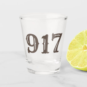 Area Code 917 (New York City) Shot Glass