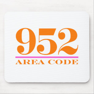 Area Code 952 Mouse Mat