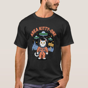 Area Kitty One Funny Cute Alien Cat T-Shirt