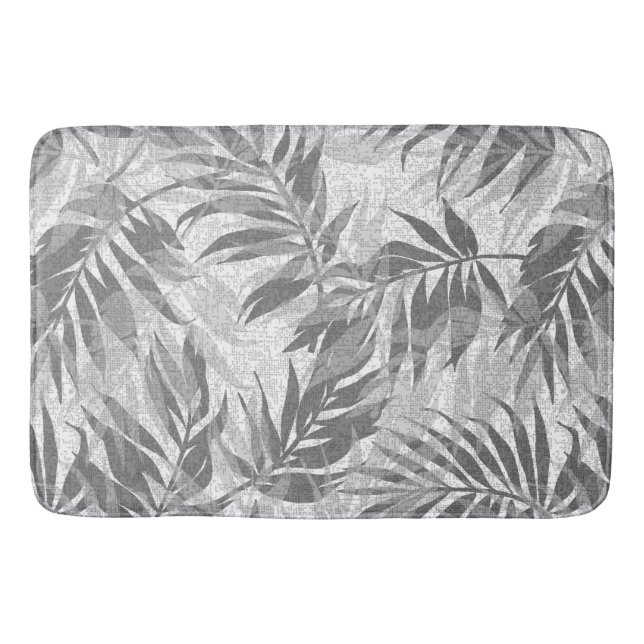 Areca Palms Hawaiian Tropical Vintage Bath Mat (Front)