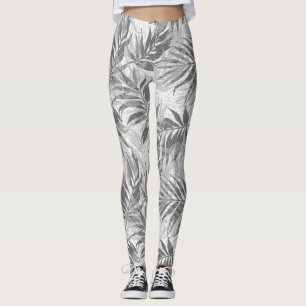 Areca Palms Hawaiian Tropical Vintage Neutral Leggings