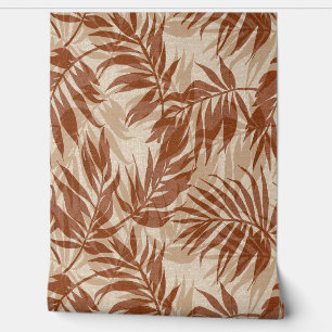 Areca Palms Hawaiian Tropical Vintage- Spice Wallpaper